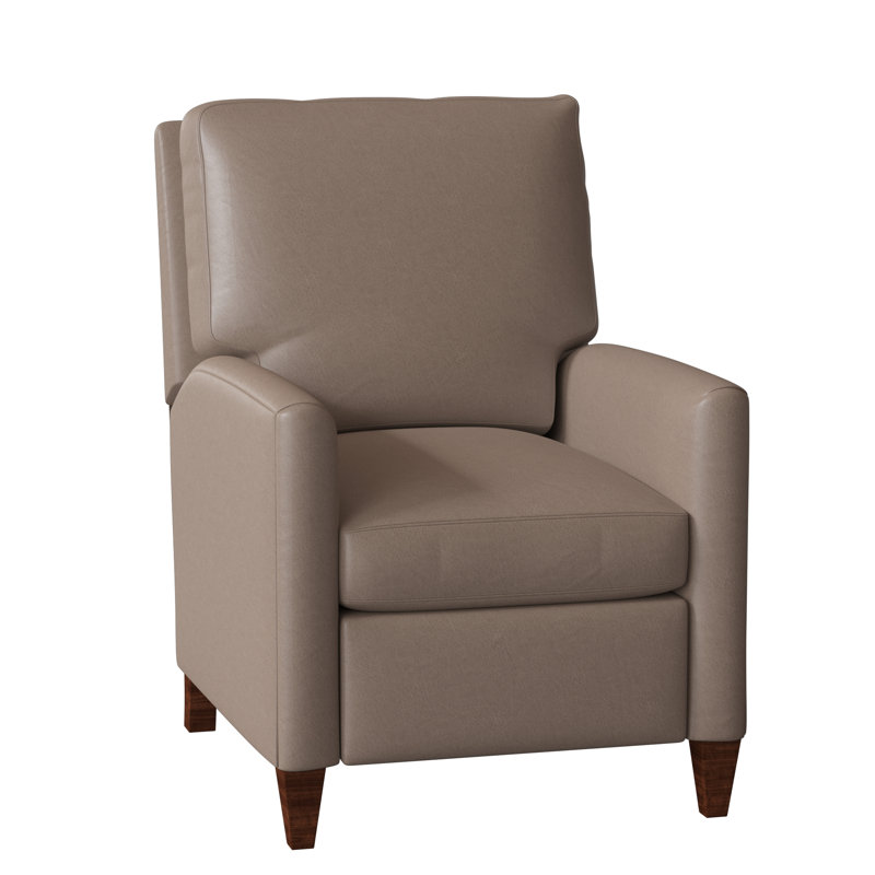 Charlotte Recliner, Mahogany, Aspen Lenado Brown Genuine Leather, Manual