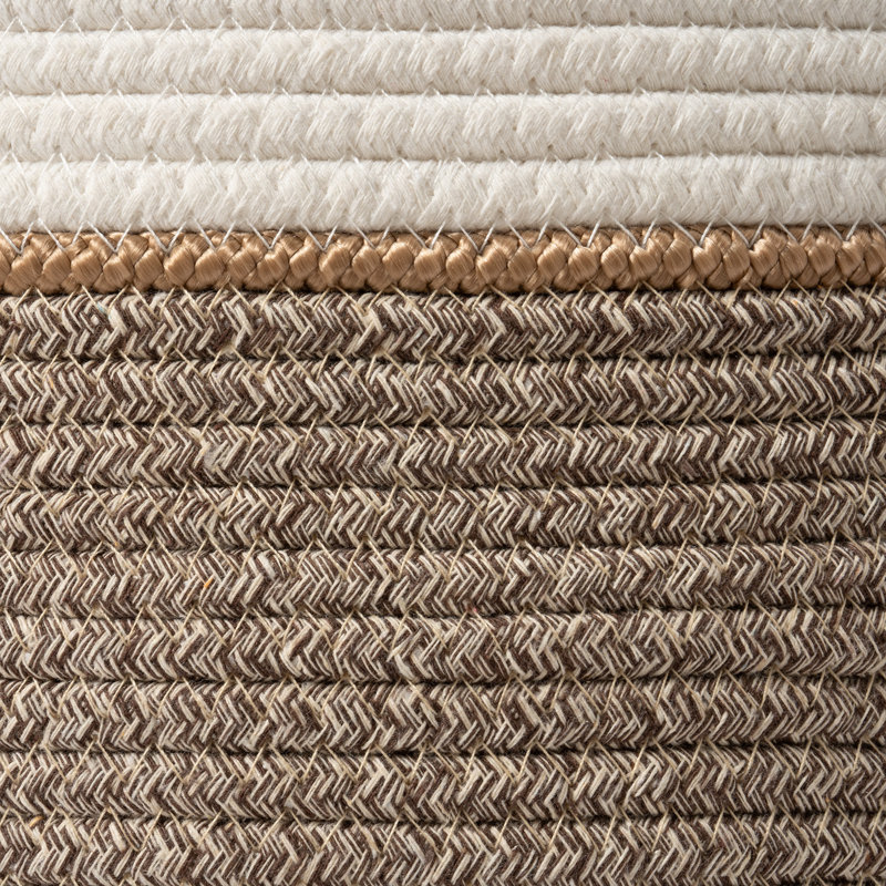 Althoff Rope woven storage basket, 58 qt., Mocha