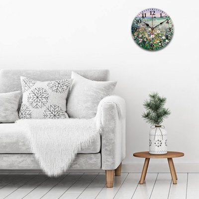 Multicolor Wildflower Meadow 12 x 12 inch Wall Decor Clock