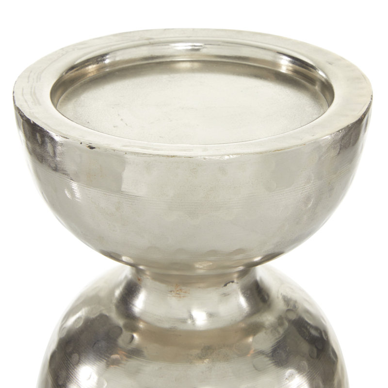 Bougeoir de table en fer, H 18 po x l 6 po x P 6 po