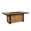 Bodhi 73" Rectangle Teak Dining Fire Table With Hidden Propane Tank Storage by Real Flame
