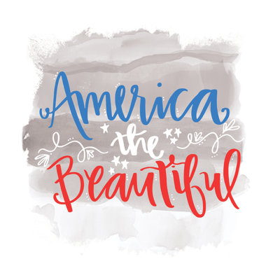 America The Beautiful - Wrapped Canvas Print
