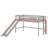 Low Loft Bed With Ladder And Slide-895268024