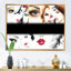 Collage of Fashion Woman faces - impression sur toile glamour