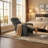 19" W Modern and Soft Touch Faux Chenille Fabric Comfortable Upholstered  Manual Recliner-285947429