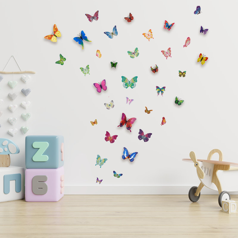 Décalcomanie murale 3d papillon Forbush