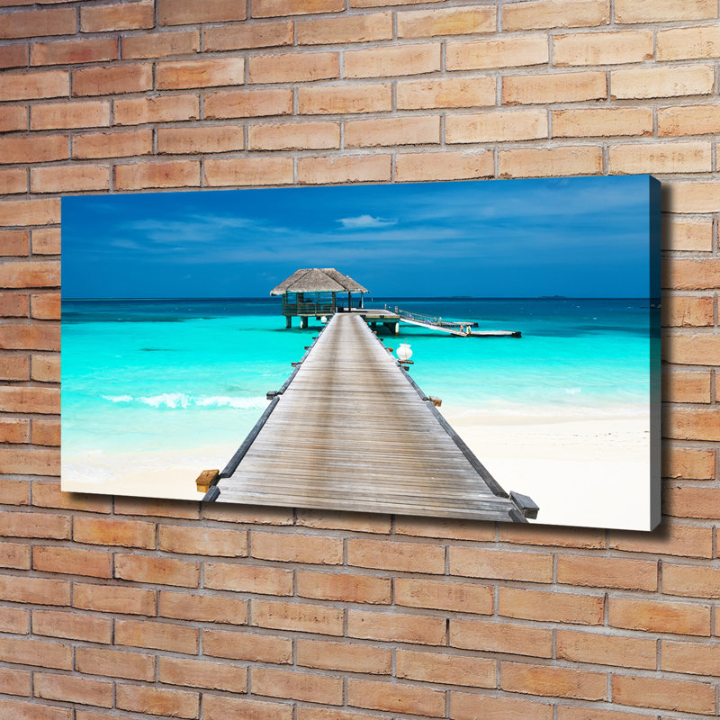 Wooden Pier - Wrapped Canvas Print