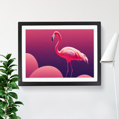 Resplendent Modern Flamingo 1 Piece Single Picture Frame Painting