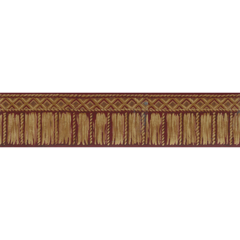 Bordure de papier peint Bunel, Rouge