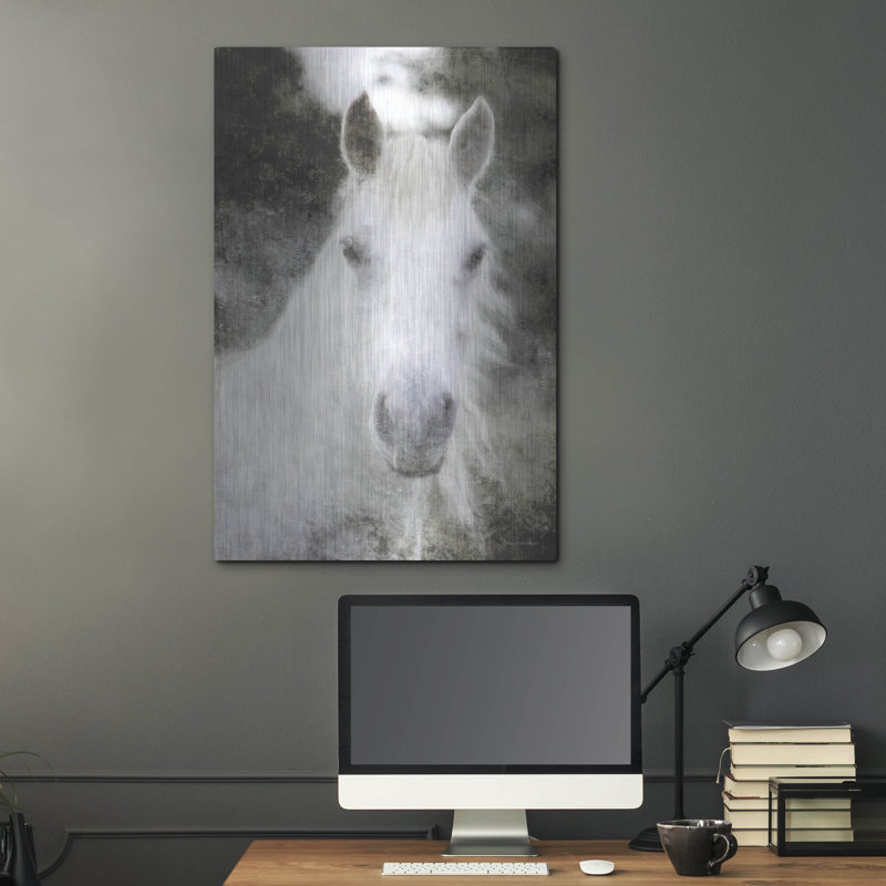 «White Horse Mystique» par Bluebird Barn, H 36 po x l 24 po