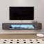 Meuble télé 70 po à DEL flottant - console multimédia moderne grise avec éclairage DEL et rangement pour téléviseurs de 75 po ou moins-1736289885-1698544988
