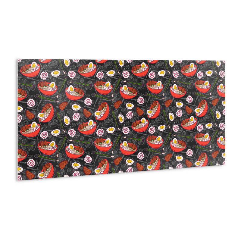 Self Adhesive Vinyl Splashback Wall Panel Sticker Tile Peel Stick 100x50 cm Ramen soup