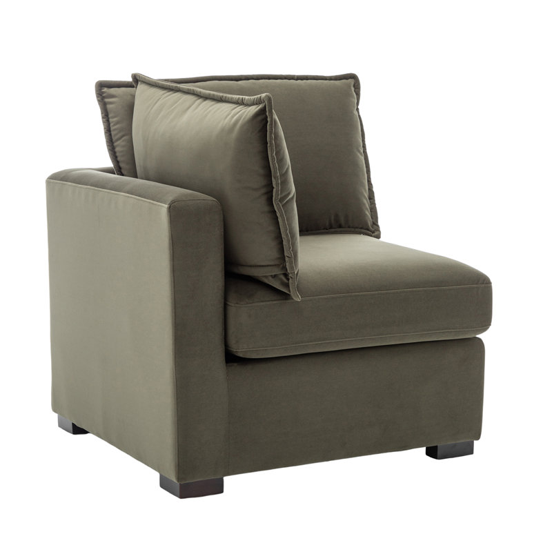Fauteuil d'appoint Bennett, Polyester vert