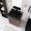 Meuble-lavabo autoportant 24 po avec plateau en résine intégré-1766559553