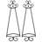 2 Piece Wall Black Metal Wire Floating Shelves