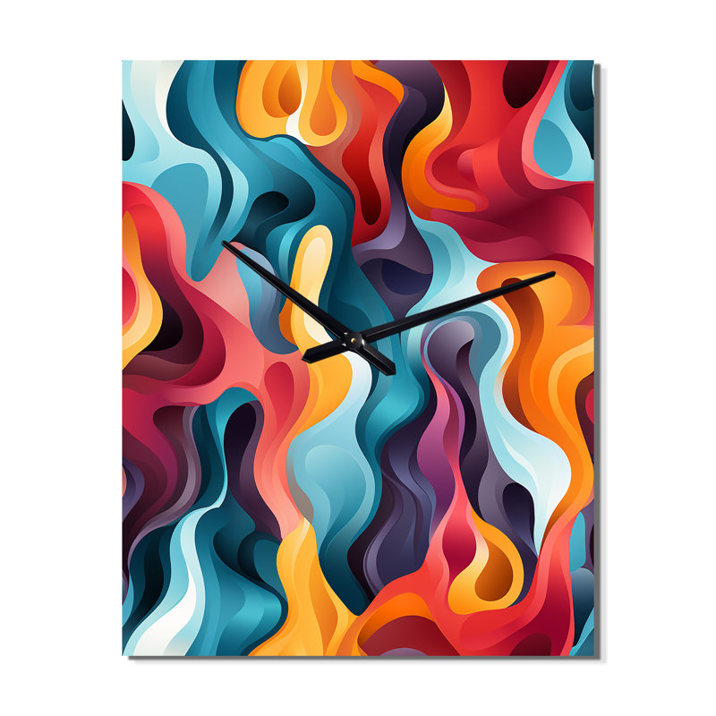 Jaloni - Horloge murale moderne abstraite, Petit