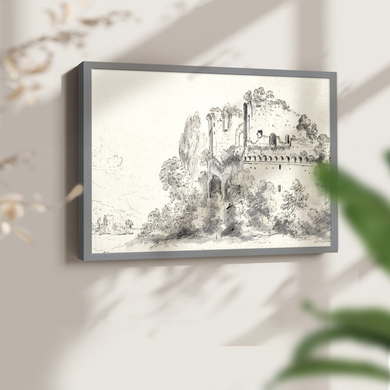 Paysages rétro-CCDCLCI - impression encadrée - réaménageable, Gris, H 11 po x l 14 po