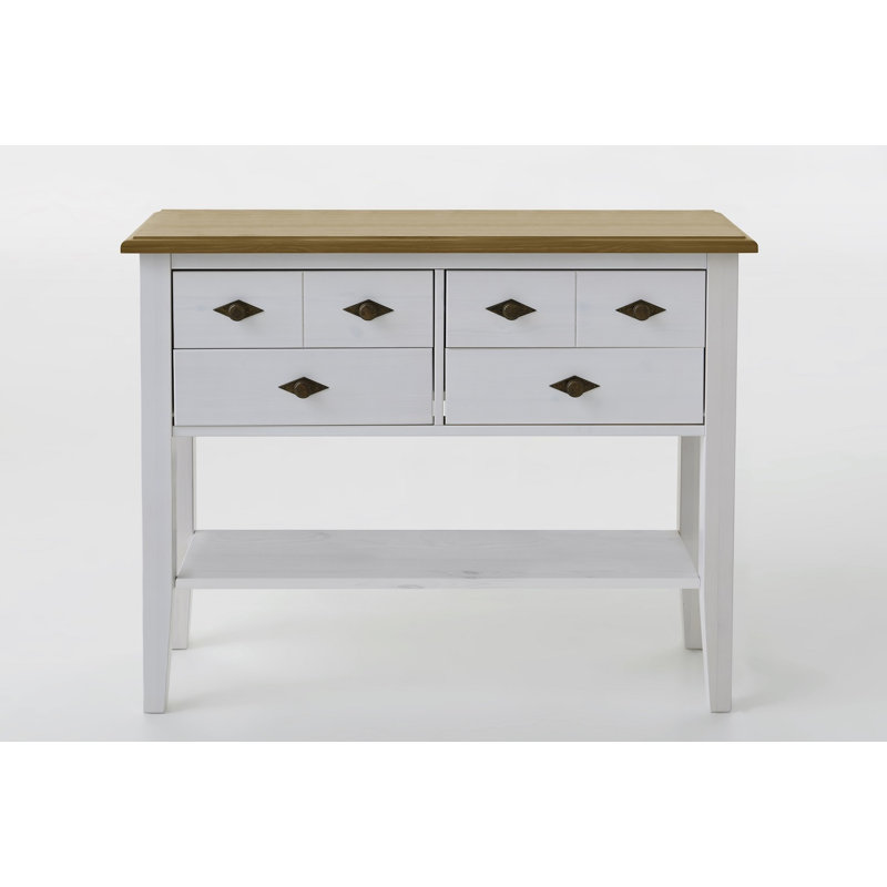 Hojanovice 101.9cm Sideboard, White/Leach-coloured
