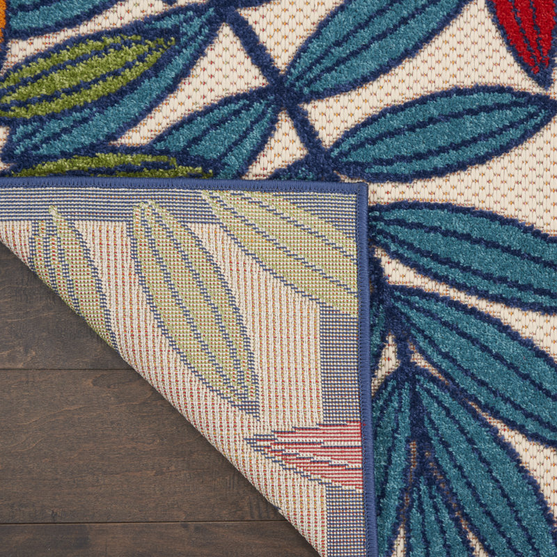Adiya Floral Indoor Rug, Rectangle 10' x 14'