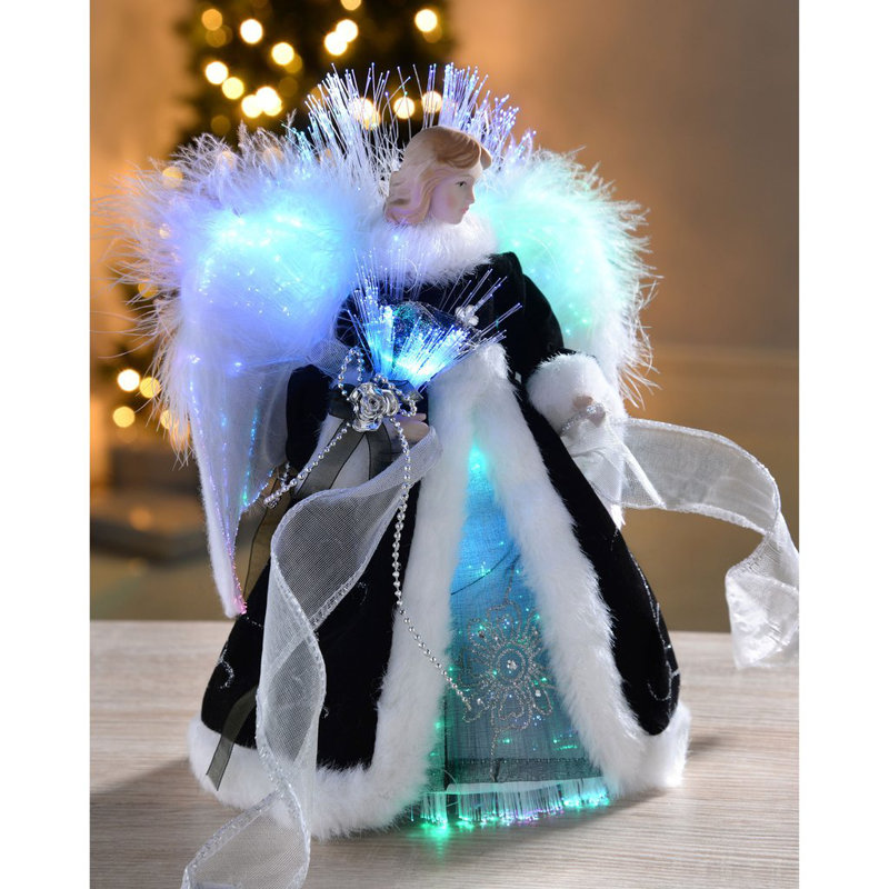 25cm Fabric Lighted Tree Topper