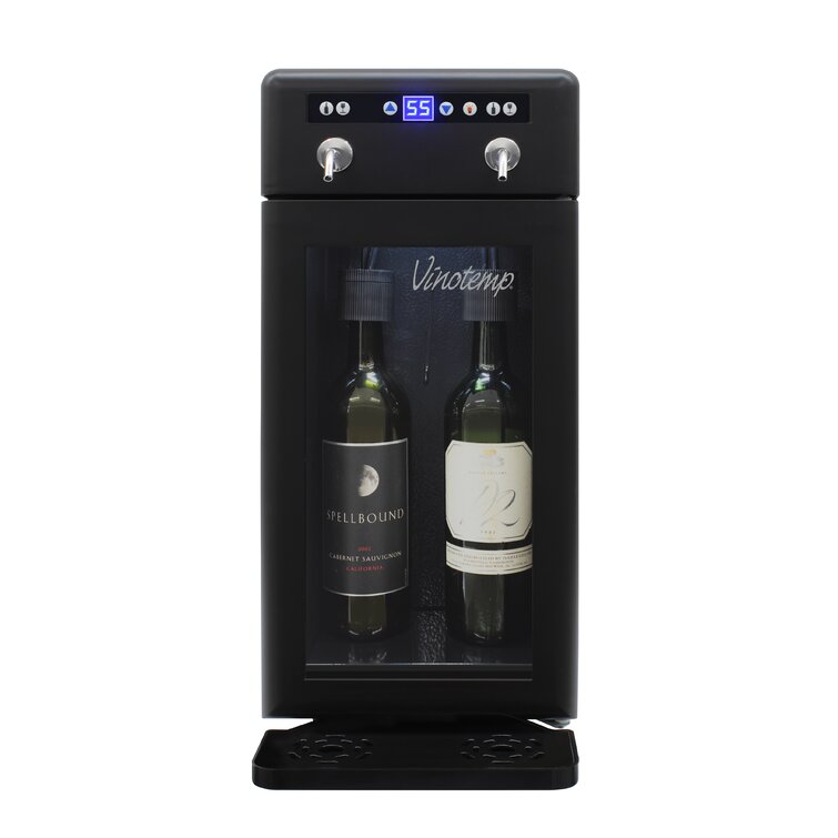  Vinotemp Wine Dispenser and Preserver, 16.5 L x 17 W x 23 H,  Black: Electric Wine Dispensing Machines: Home & Kitchen