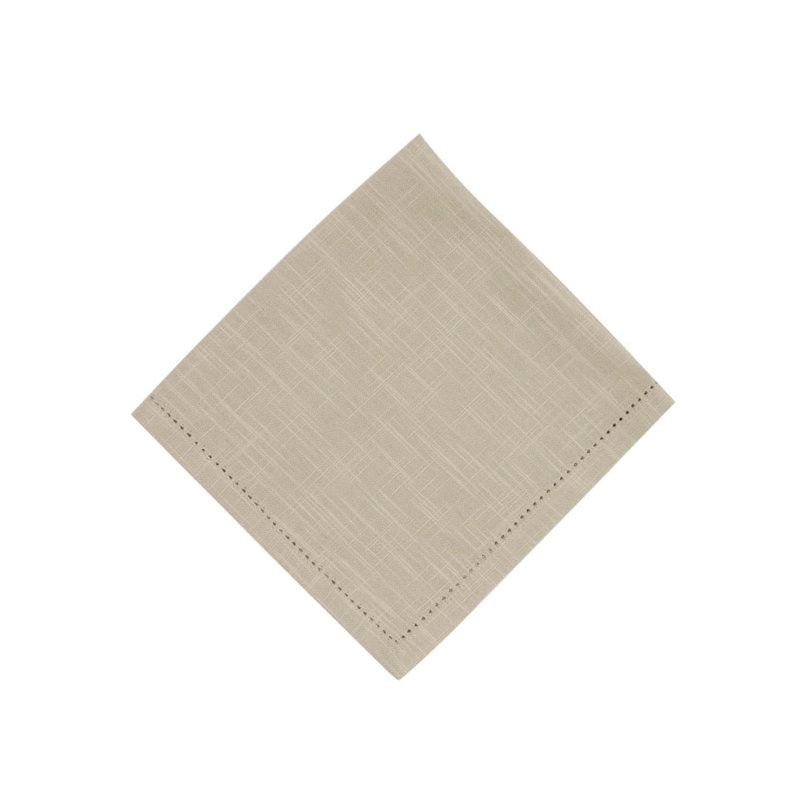 Hemstitch Solid Green Napkin Set of 6, Sage