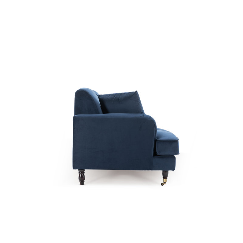 Penermon Roll Arms Sofa, Navy Blue, 2
