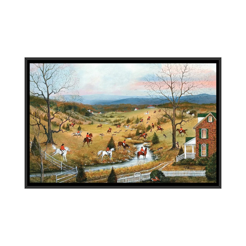 Out Foxed, 101.6 cm H x 152.4 cm W x 4.445 cm D, Black