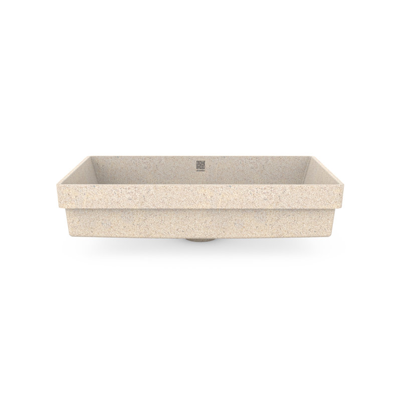 Cube60 23.62'' L Bathroom Sink, Polar
