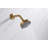 Ardua Collection Shower Trim Only: 4-Function 4" Round Shower Head, Single Handle Set & Rough-in Valve Included - Brushed Gold-92460977