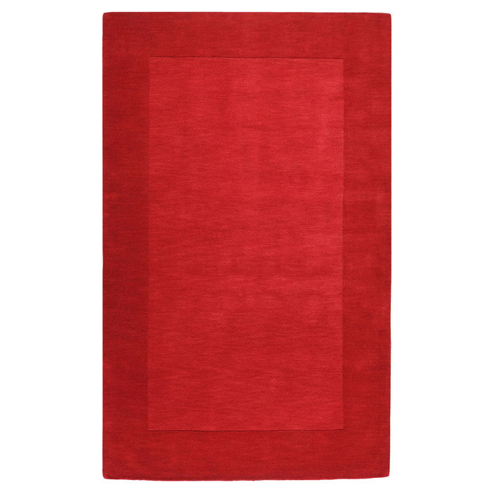 Dolma Handmade Loomed Wool Red/Scarlet Area Rug
