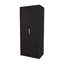 Armoire double portes, tringle suspendue et tablettes intérieures, garde-robe moderne autoportante-876293544