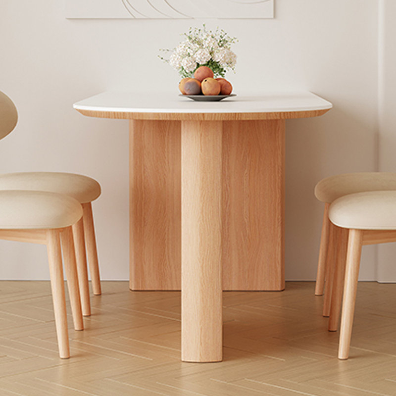 Table de salle à manger Modern, H 29,52 po x L 70,86 po x l 31,49 po, Blanc
