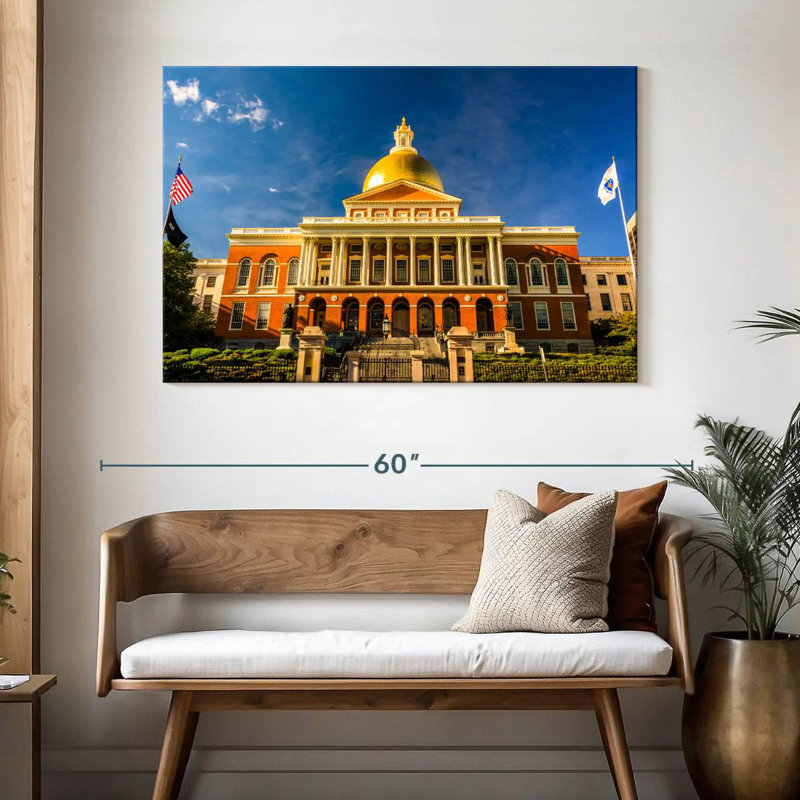Massachusetts State House Boston, H 32 po x l 48 po