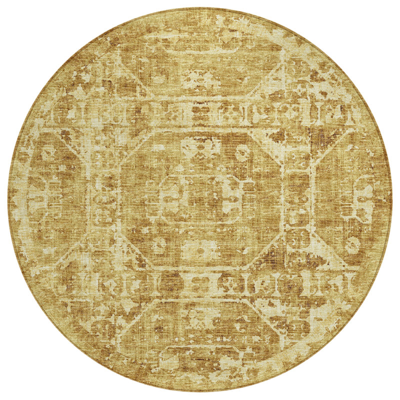 Tapis d'intérieur / extérieur lavable Fenwick, Rond 8 pi