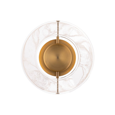 Cymbal Aluminum LED Flush Mounted Sconce