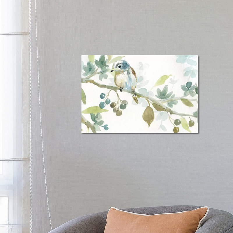 «Commencement du printemps II» par Carol Robinson, reproduction d'art sur toile tendue, H 12 po x l 18 po x P 1,5 po