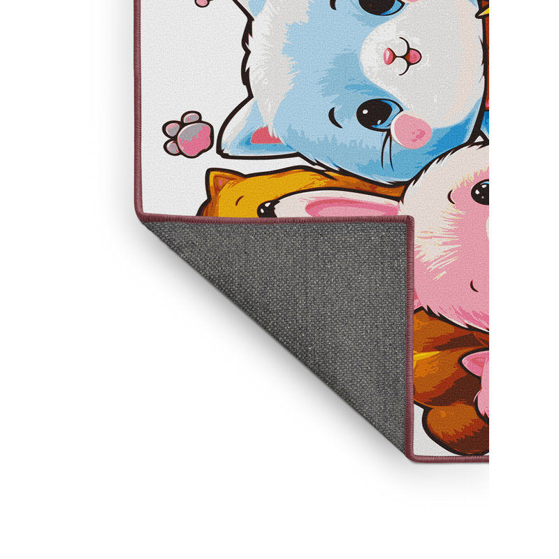 Tapis mignon pour enfants, Rectangle 7 pi x 9 pi