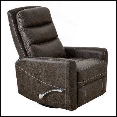 Fauteuil inclinable et oscillant pivotant pour chambre de bébé, fauteuil inclinable et berçant pivotant manuel, sièges de cinéma maison Mordern pour sièges inclinables, brun