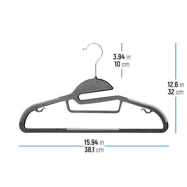 OSTO Non-Slip Velvet Hangers Suit Hangers 100-Pack Ultra Thin