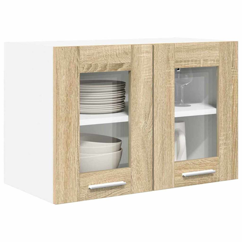 Vidaxl Hanging Cabinet Riga Black Oak 60 X 31 X 40 Cm Engineered Wood, Sonoma Oak