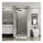 Bifold Frameless Glass Shower Door 1/4 inch Tempered Clear Glass Pivot Swing Shower Panel, Foldable-112318706