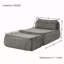 Fauteuil à billes, grand fauteuil à billes, fauteuil à billes avec coussin de taille et repose-pieds pour chambre à coucher-114232415