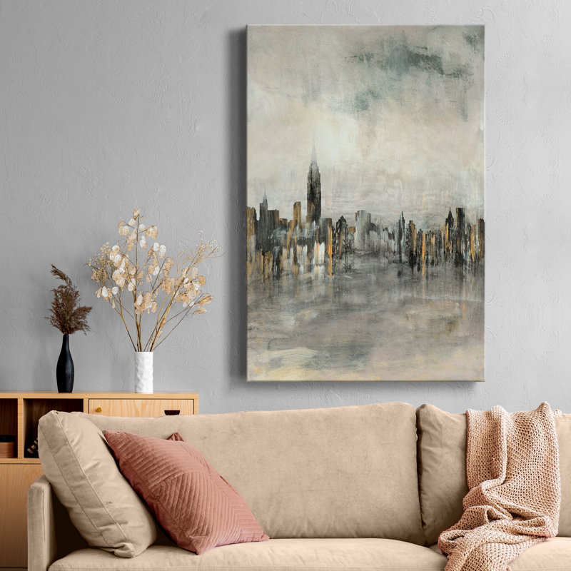 City Lights, reproduction d’art sur toile tendue, H 27 po x l 18 po x P 1 po