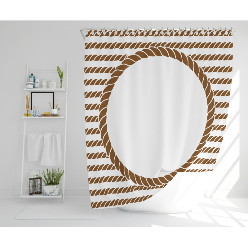Kate Polyester Shower Curtain Set, 168cm H x 168cm W