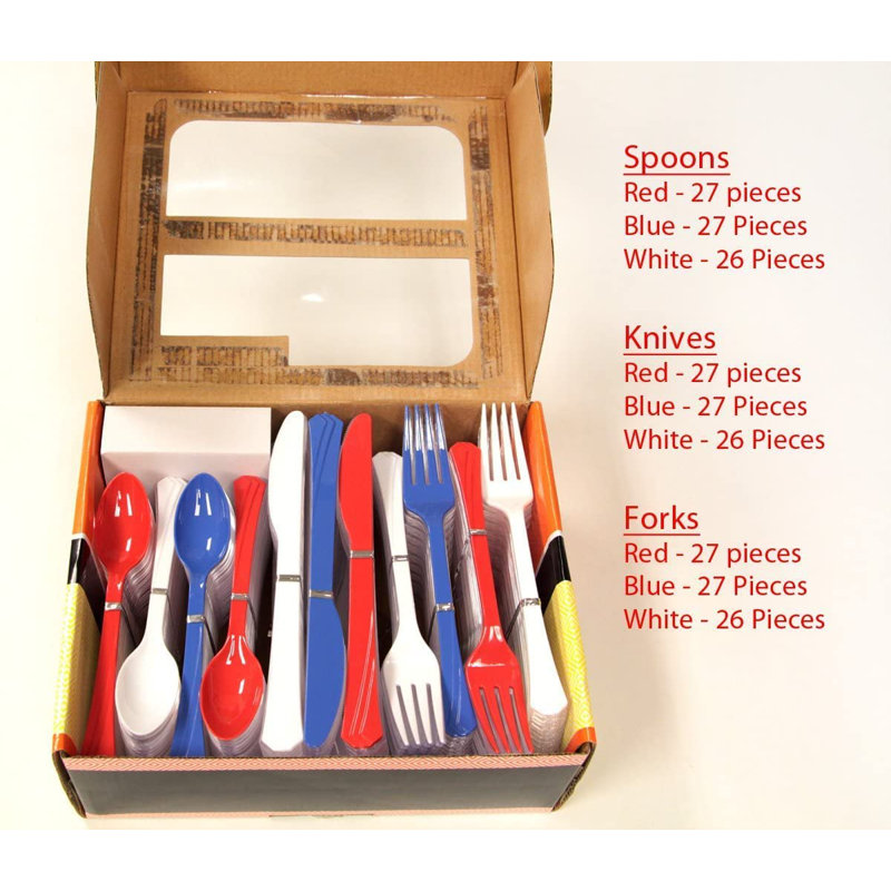 Plastic Disposable Flatware Set