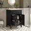 Meuble-lavabo moderne avec lavabo, meuble-lavabo à 2 tiroirs, conception compacte-87583777
