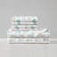 Ensemble de draps imprimés Lenox 4 pièces, draps doux et confortables, imprimés élégants, entretien facile, certifié OEKO-TEX, motif « Scattered Spice Village », 1 place-134023906-134023907