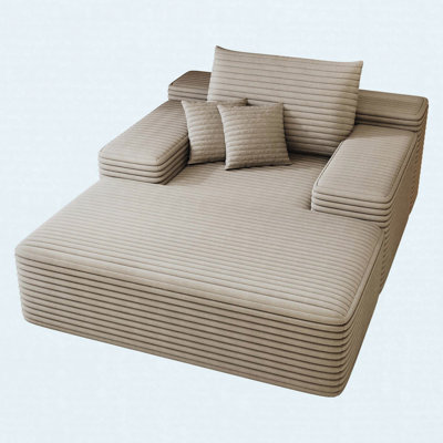 Chaise Lounge Chair Oversized Upholstered Sofa Bed Sleeper Couch Reading Chairs Fluffy Plush Faux Fur Cloud Sofas Couches