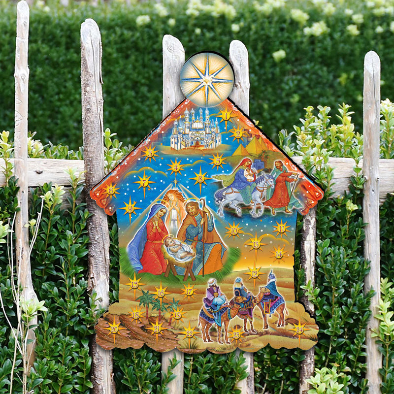 up and away Advent Calendar Wall Decor